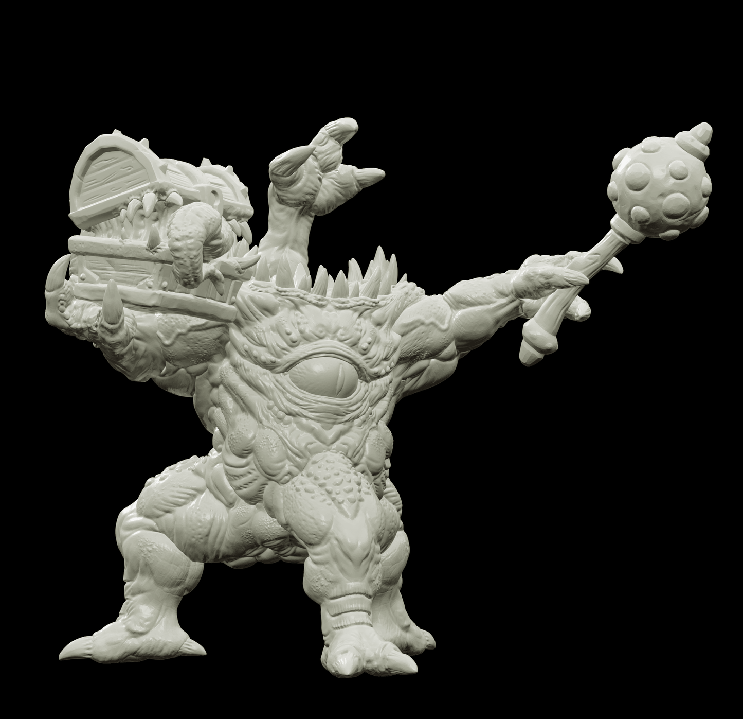 3D Printed Bestiary Vol. 4 Nafarrate - Iutreli Abomination 32mm Ragnarok D&D - 3D Printing Boss 