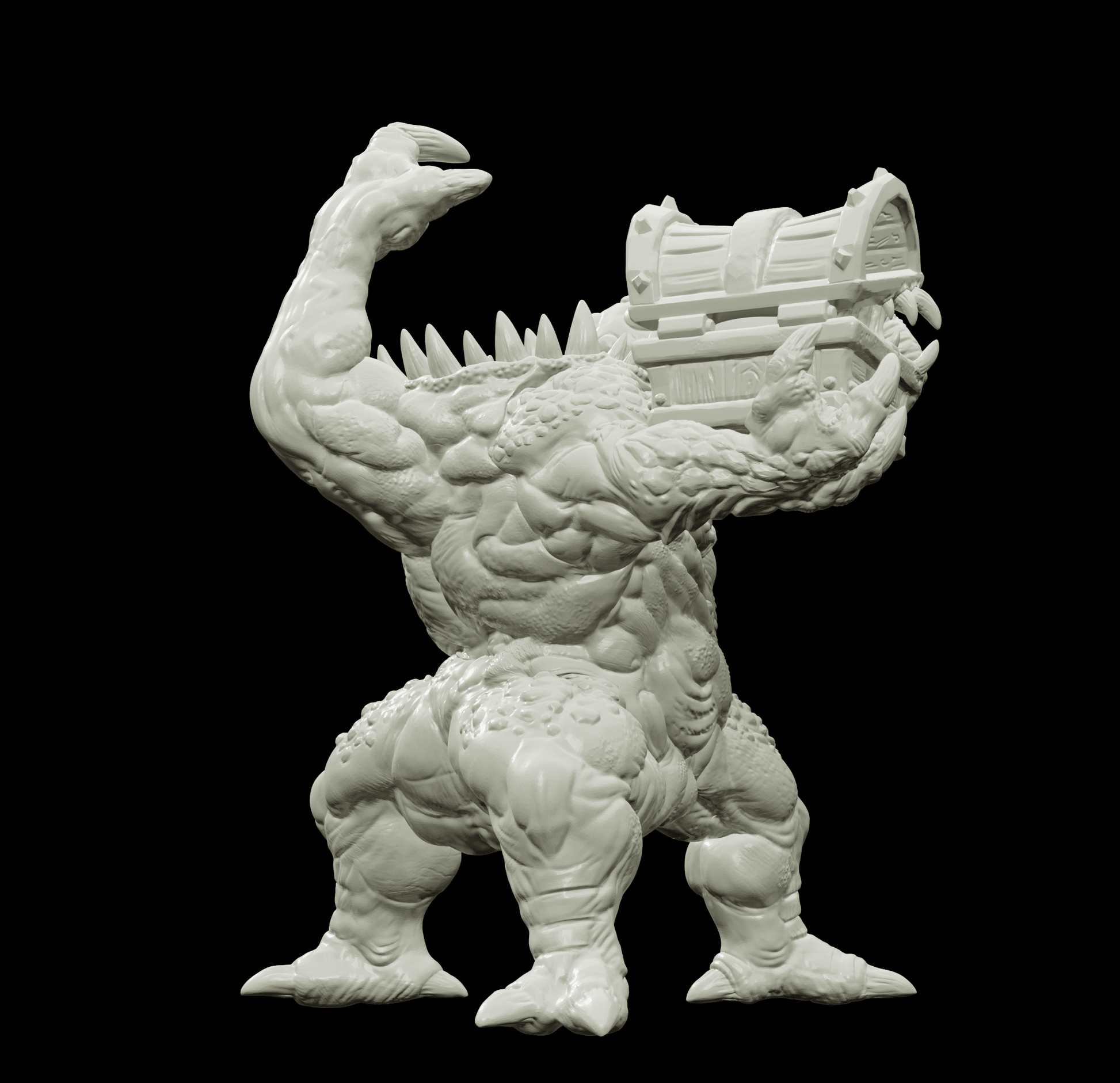 3D Printed Bestiary Vol. 4 Nafarrate - Iutreli Abomination 32mm Ragnarok D&D - 3D Printing Boss 