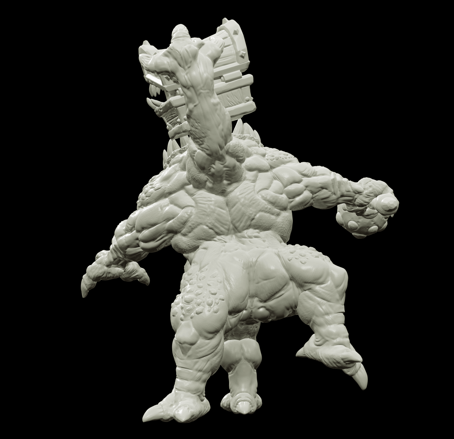 3D Printed Bestiary Vol. 4 Nafarrate - Iutreli Abomination 32mm Ragnarok D&D - 3D Printing Boss 