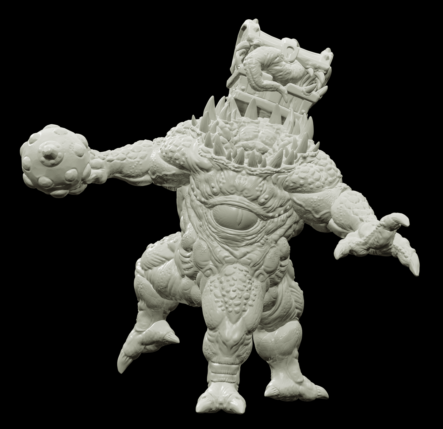 3D Printed Bestiary Vol. 4 Nafarrate - Iutreli Abomination 32mm Ragnarok D&D - 3D Printing Boss 