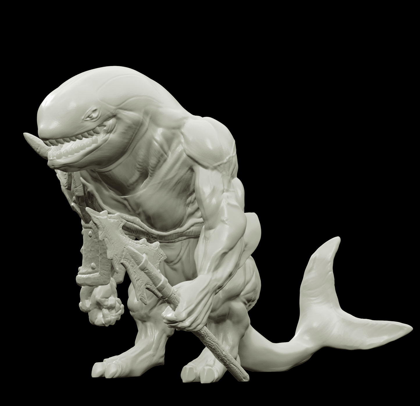 3D Printed Bestiary Vol. 4 Nafarrate - Jikax Killer Whale 32mm Ragnarok D&D - 3D Printing Boss 