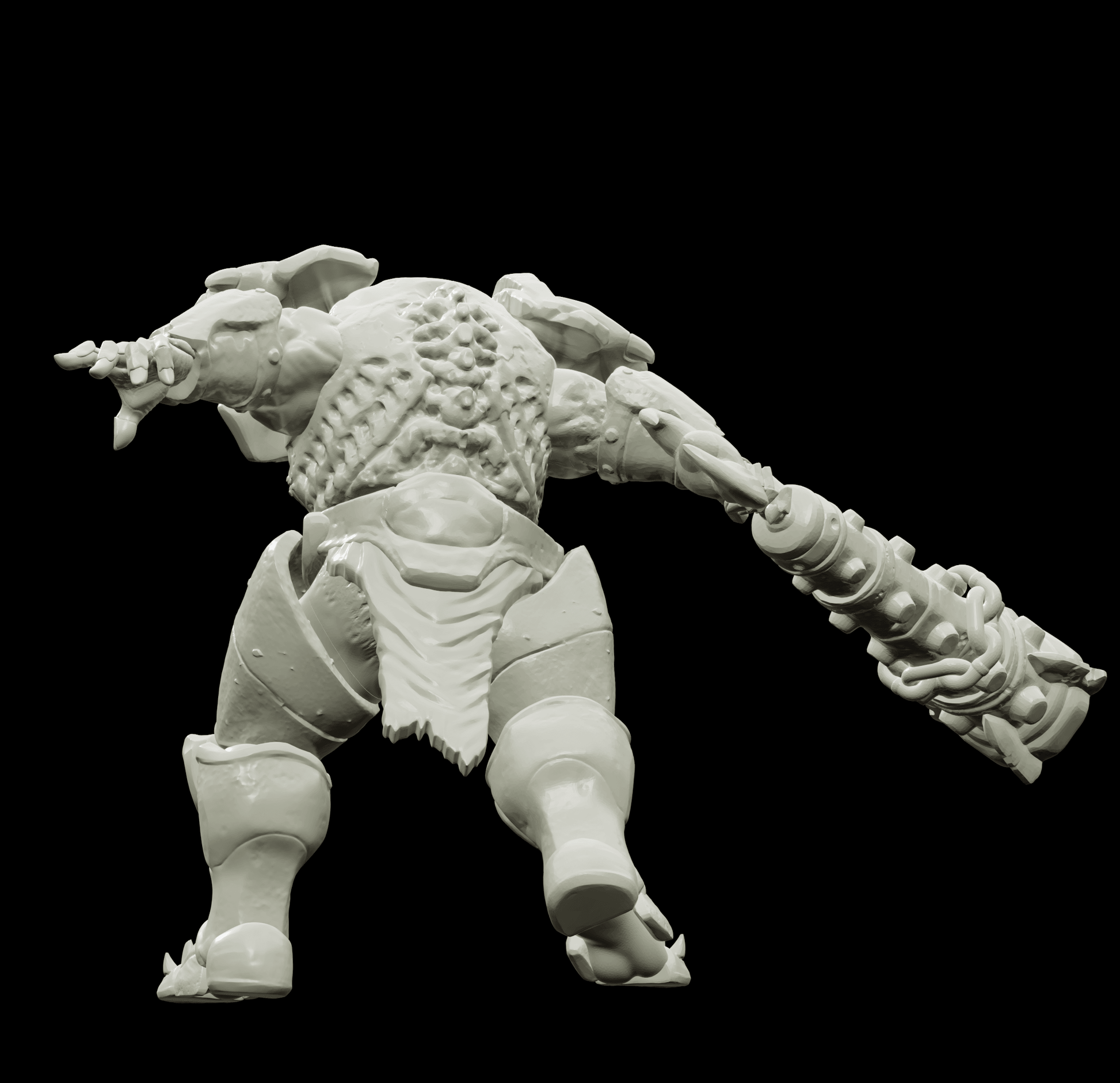 3D Printed Bestiary Vol. 4 Nafarrate - Juggernaut 32mm Ragnarok D&D - 3D Printing Boss 
