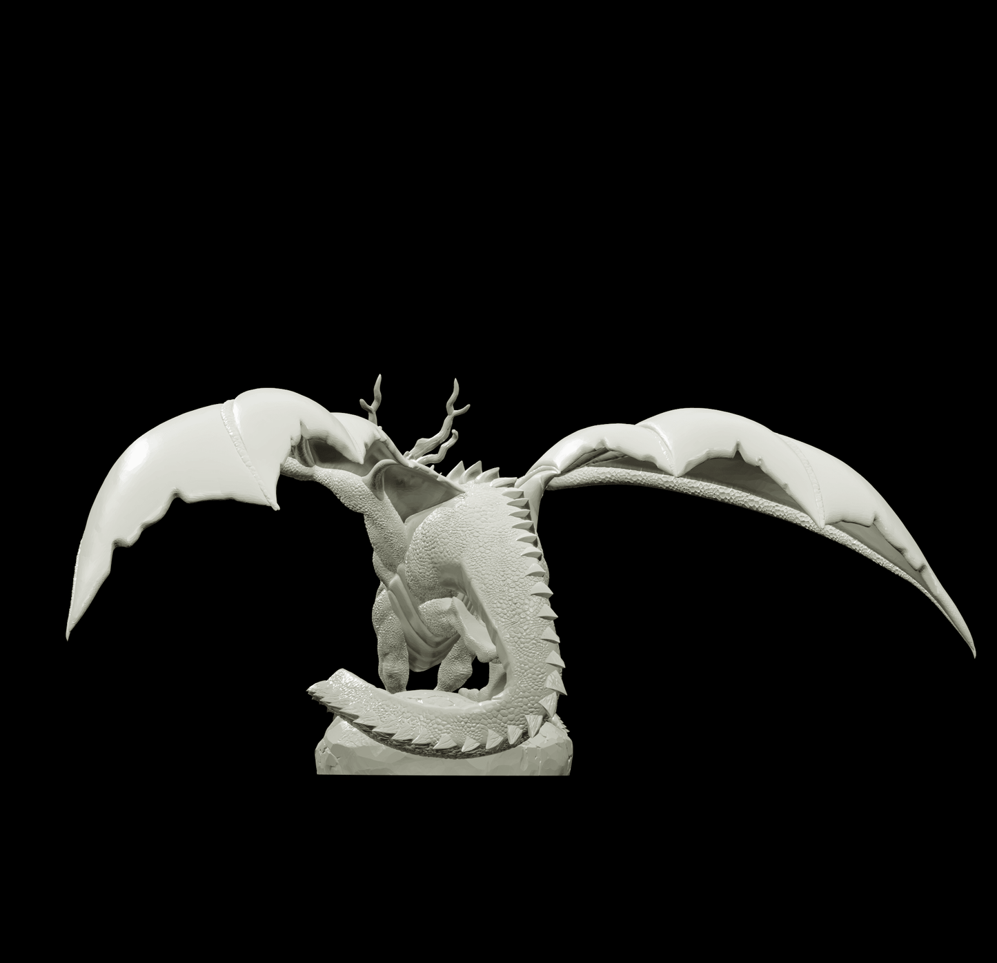 3D Printed Bestiary Vol. 4 Nafarrate - Kaesin Green Dragon 32mm Ragnarok D&D - 3D Printing Boss 