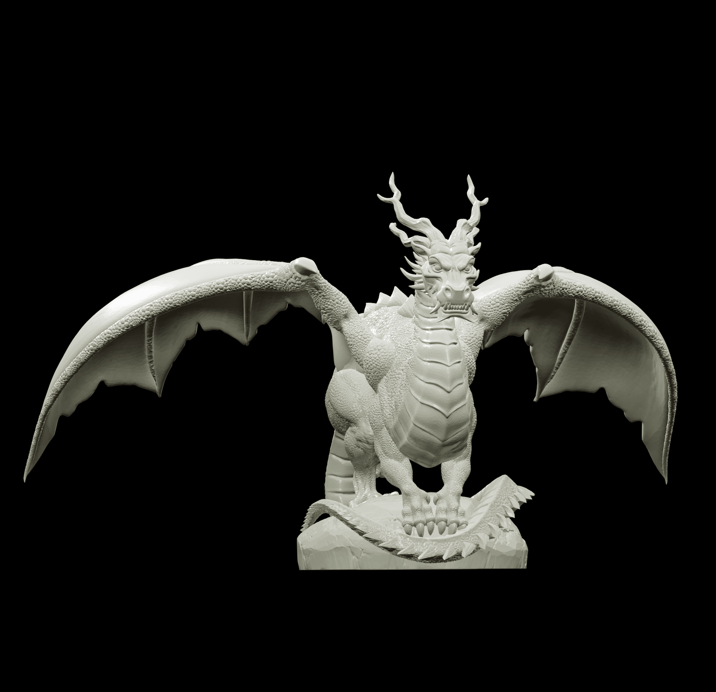 3D Printed Bestiary Vol. 4 Nafarrate - Kaesin Green Dragon 32mm Ragnarok D&D - 3D Printing Boss 