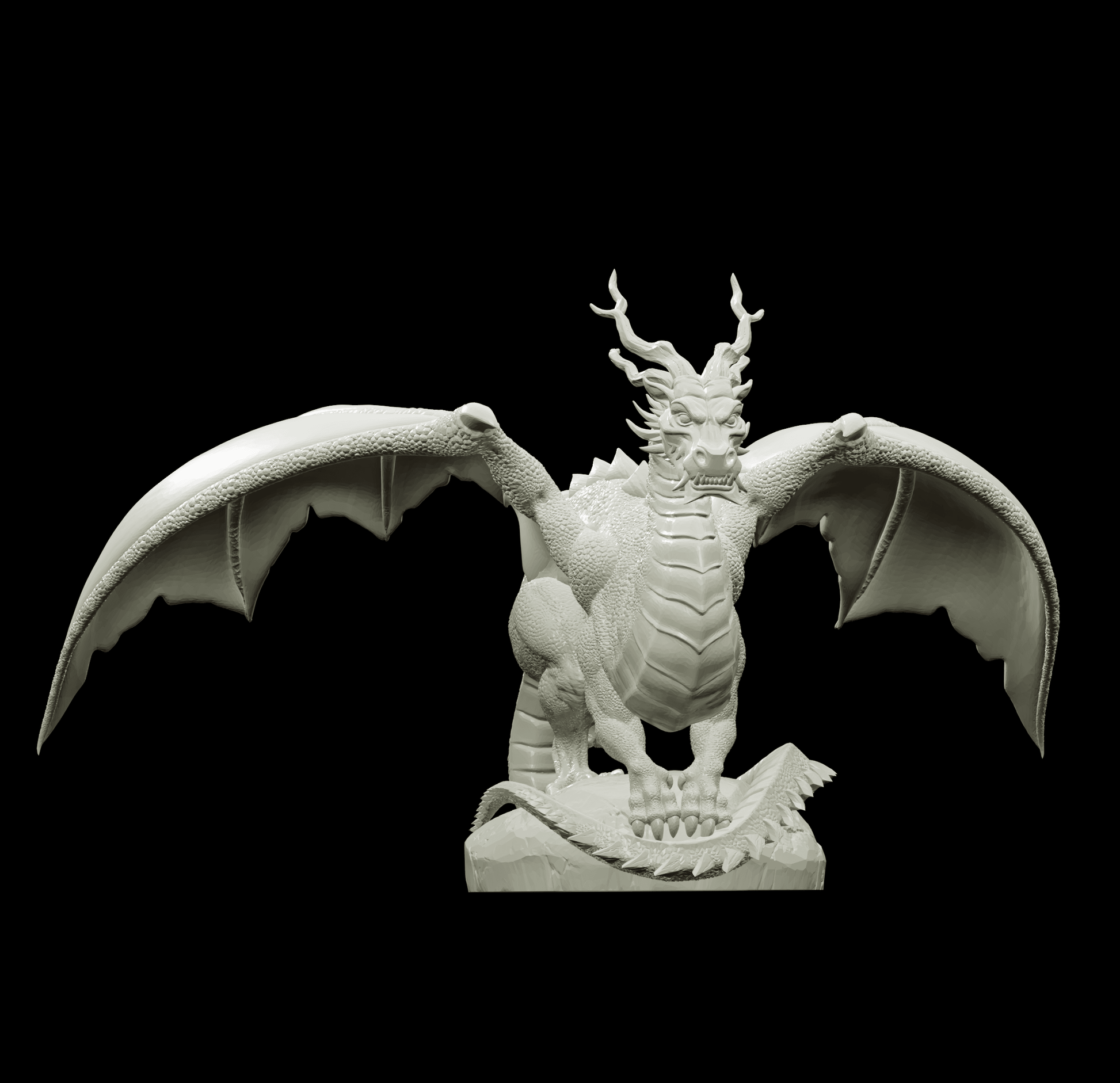 3D Printed Bestiary Vol. 4 Nafarrate - Kaesin Green Dragon 32mm Ragnarok D&D - 3D Printing Boss 