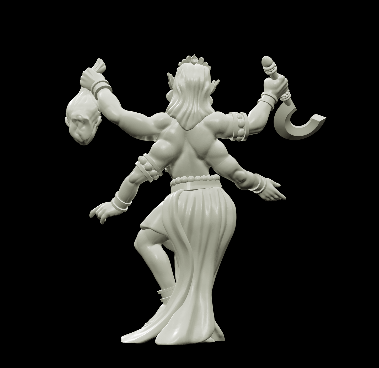 3D Printed Bestiary Vol. 4 Nafarrate - Kali Goddess 32mm Ragnarok D&D - 3D Printing Boss 