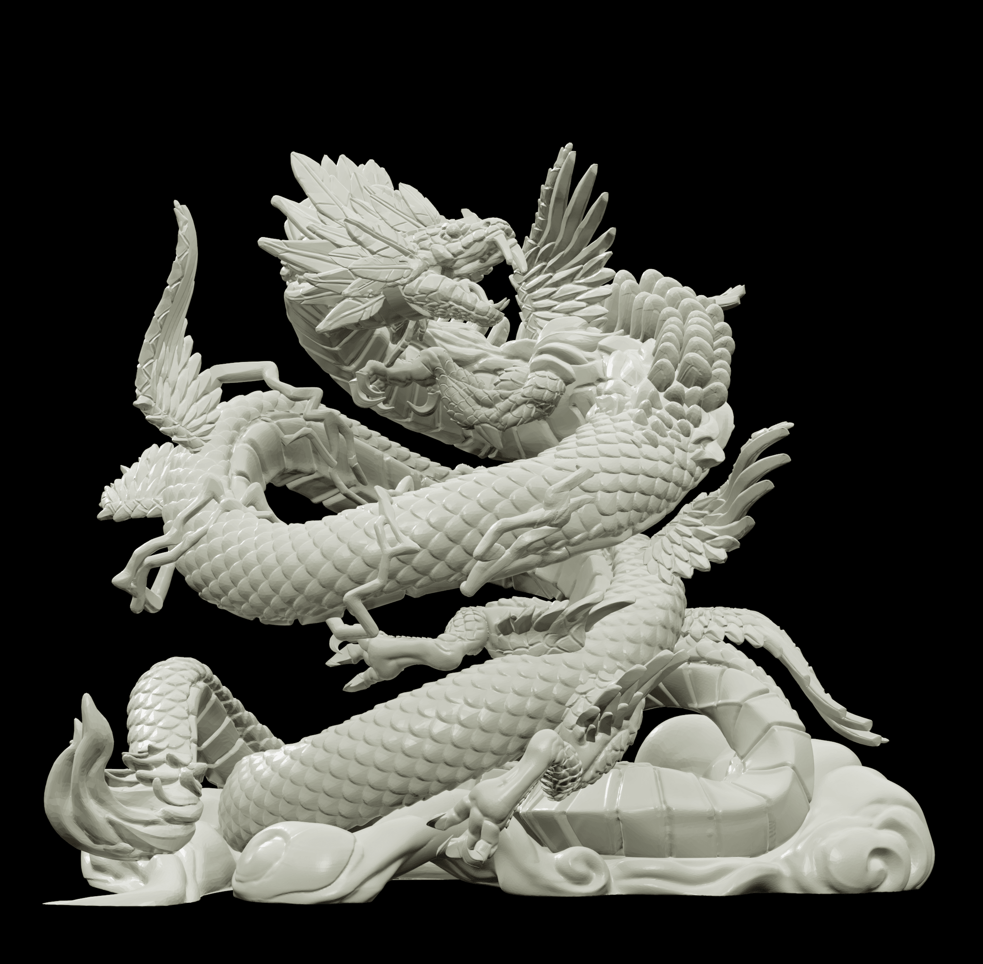 3D Printed Bestiary Vol. 4 Nafarrate - Kukulkan Sea Serpent 32mm Ragnarok D&D - 3D Printing Boss 