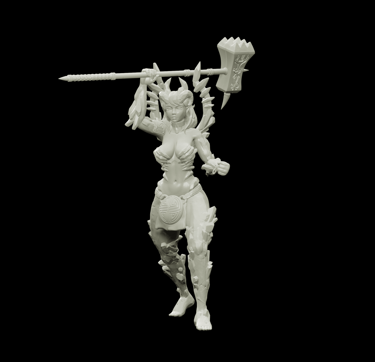 3D Printed Bestiary Vol. 4 Nafarrate - Laufrey Cambion Fiend 32mm Ragnarok D&D - 3D Printing Boss 