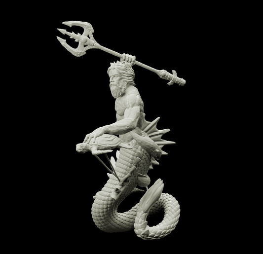 3D Printed Bestiary Vol. 4 Nafarrate - Neptune Merman 32mm Ragnarok D&D - 3D Printing Boss 