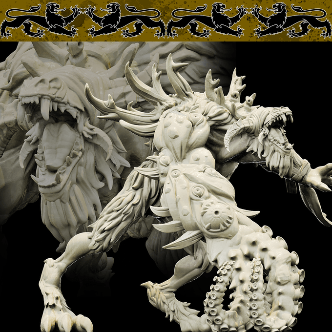 3D Printed Bestiary Vol. 4 Nafarrate - Pon'uglrit Bugbear 32mm Ragnarok D&D - 3D Printing Boss 
