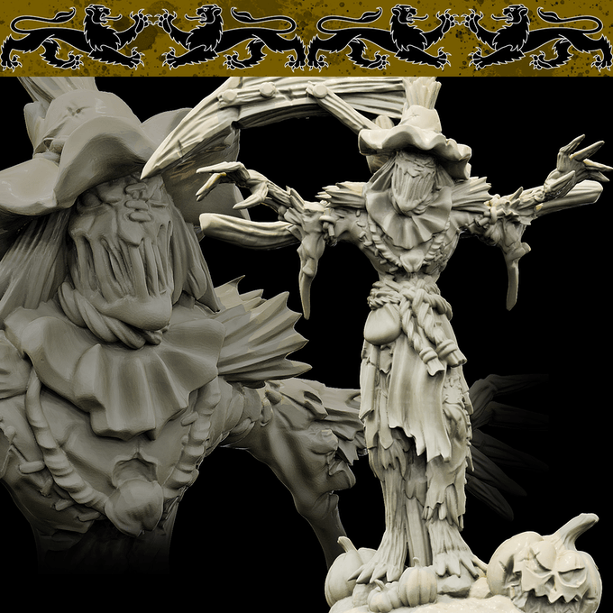 3D Printed Bestiary Vol. 4 Nafarrate - Scarecrow Construct 32mm Ragnarok D&D - 3D Printing Boss 