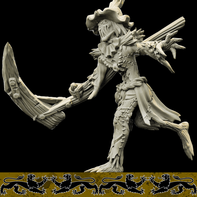 3D Printed Bestiary Vol. 4 Nafarrate - Scarecrow Construct 32mm Ragnarok D&D - 3D Printing Boss 