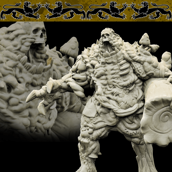 3D Printed Bestiary Vol. 4 Nafarrate - Serrath Shambling Mound 32mm Ragnarok D&D - 3D Printing Boss 