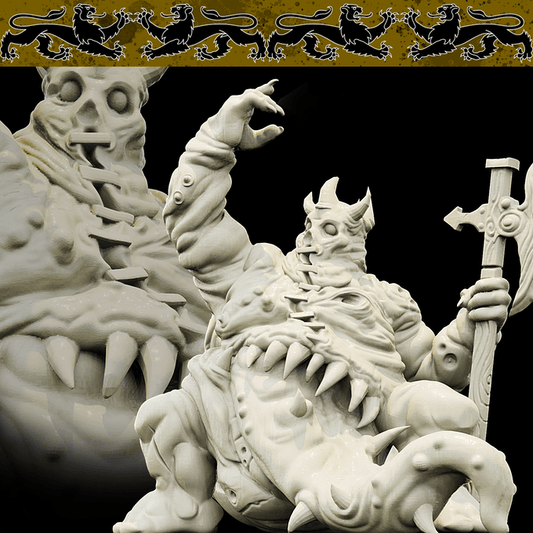 3D Printed Bestiary Vol. 4 Nafarrate - Undead Froghemoth 32mm Ragnarok D&D - 3D Printing Boss 