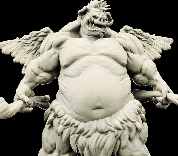 3D Printed Bestiary Vol. 4 Nafarrate - Zazdxyshnee Demon Fiend 32mm Ragnarok D&D - 3D Printing Boss 