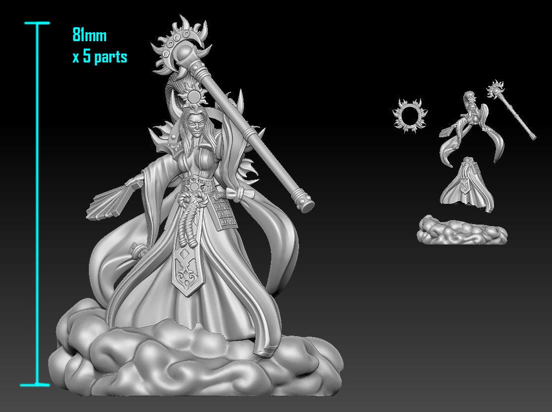 3D Printed Bestiary Vol. 5 Nafarrate - Amaterasu 32mm Ragnarok D&D - 3D Printing Boss 