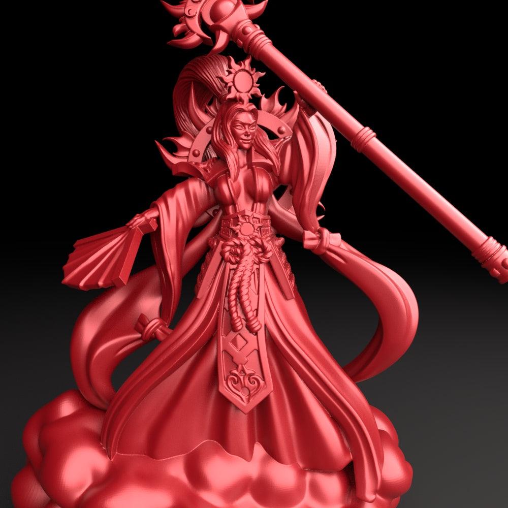 3D Printed Bestiary Vol. 5 Nafarrate - Amaterasu 32mm Ragnarok D&D - 3D Printing Boss 