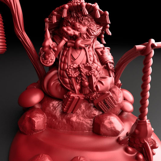 3D Printed Bestiary Vol. 5 Nafarrate Danzaburou - 32mm Ragnarok D&D - 3D Printing Boss 