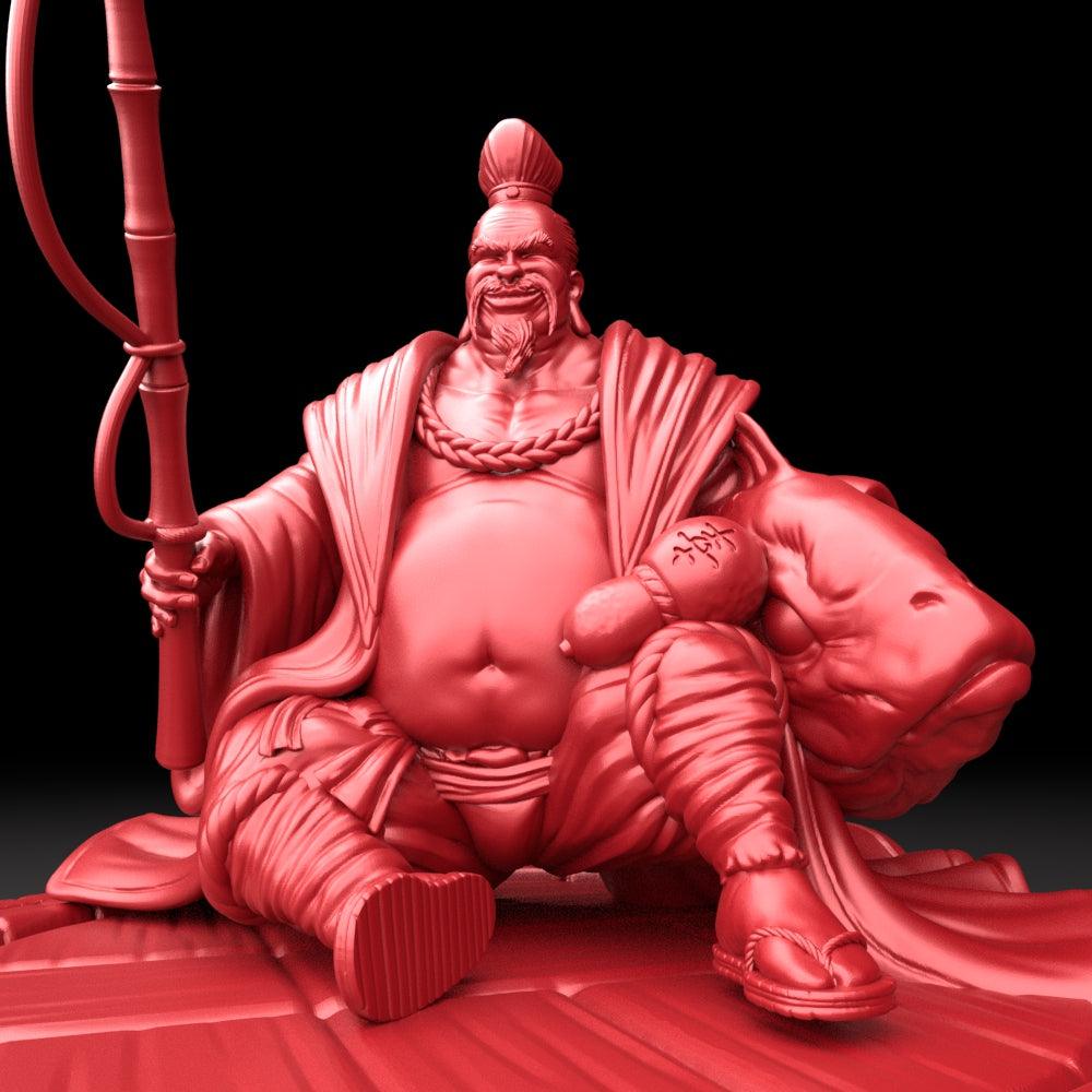 3D Printed Bestiary Vol. 5 Nafarrate Ebisu - 32mm Ragnarok D&D - 3D Printing Boss 