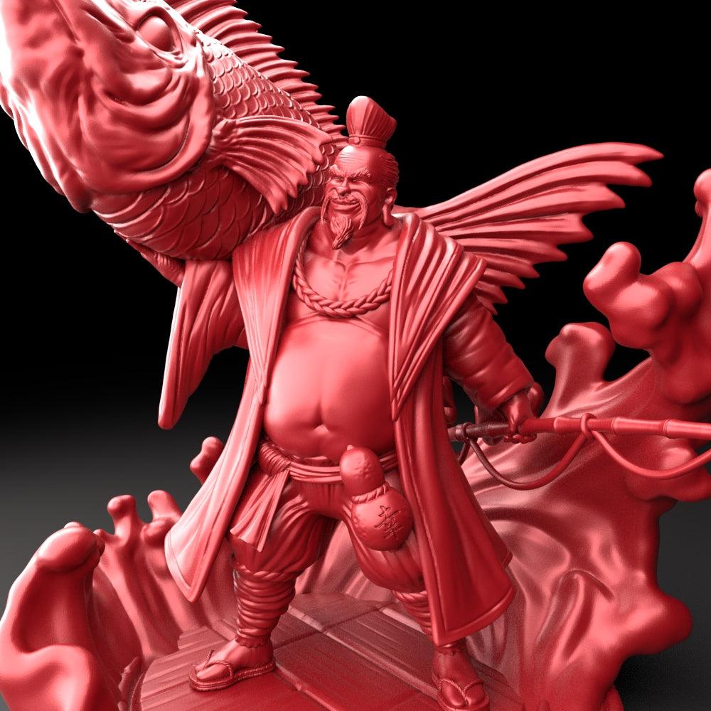3D Printed Bestiary Vol. 5 Nafarrate Ebisu - 32mm Ragnarok D&D - 3D Printing Boss 