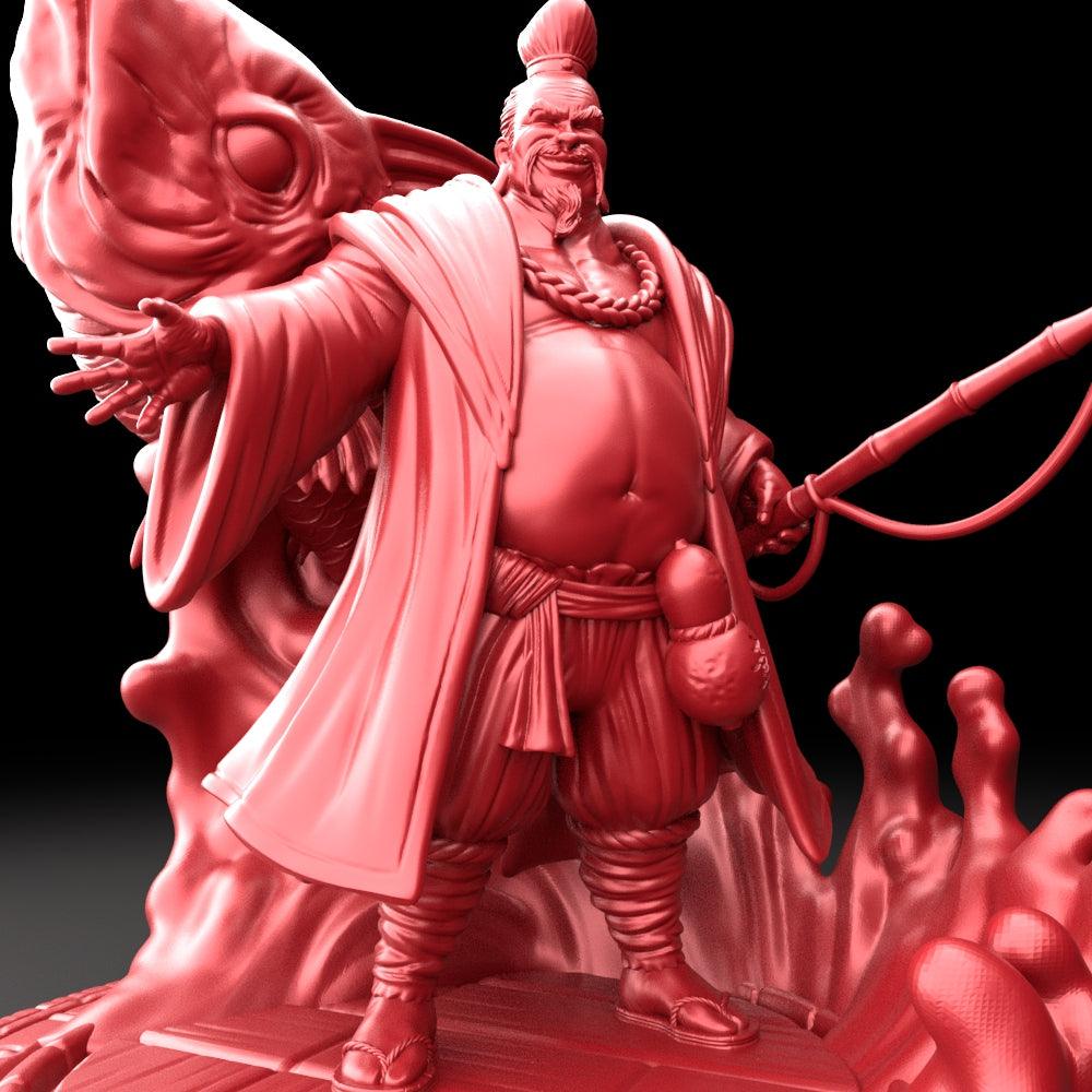 3D Printed Bestiary Vol. 5 Nafarrate Ebisu - 32mm Ragnarok D&D - 3D Printing Boss 
