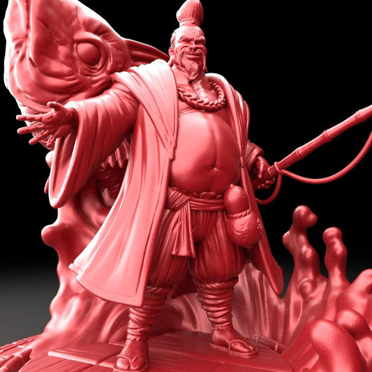 3D Printed Bestiary Vol. 5 Nafarrate Ebisu - 32mm Ragnarok D&D - 3D Printing Boss 