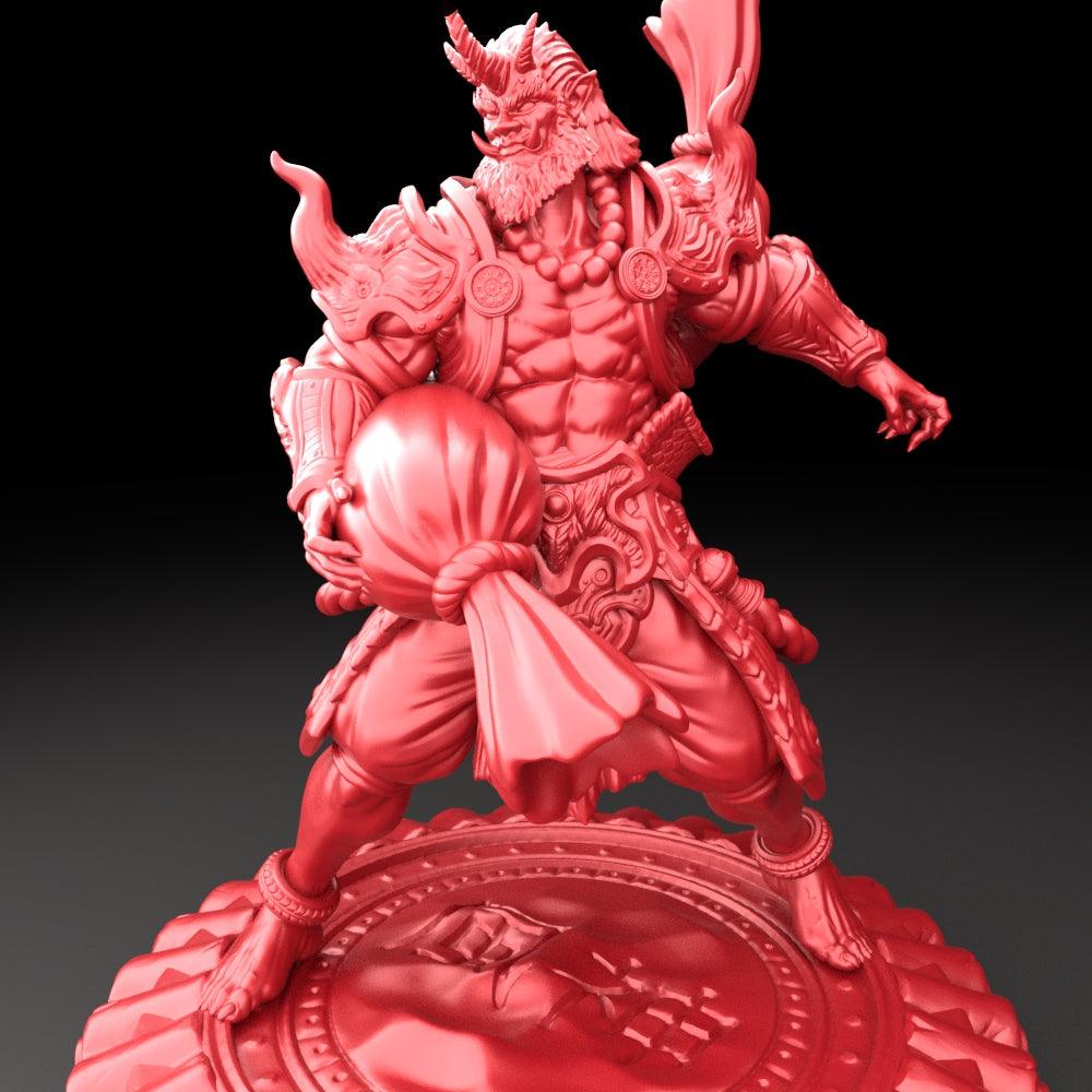 3D Printed Bestiary Vol. 5 Nafarrate Fujin - 32mm Ragnarok D&D - 3D Printing Boss 