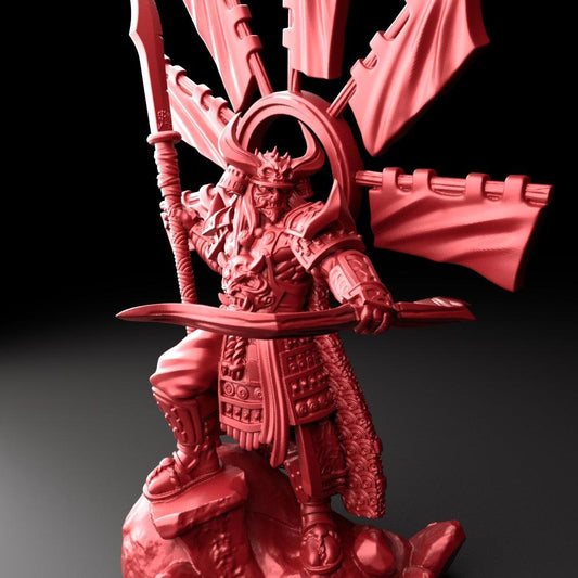 3D Printed Bestiary Vol. 5 Nafarrate Hachiman - 32mm Ragnarok D&D - 3D Printing Boss 