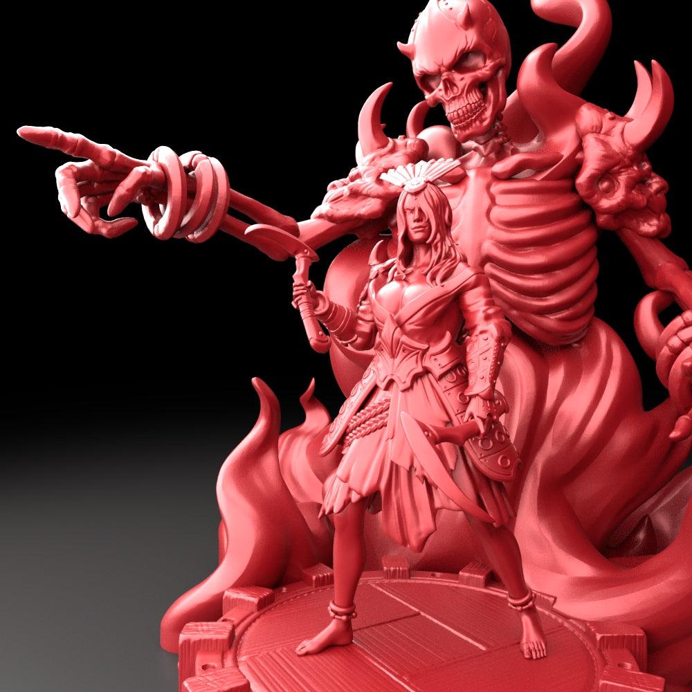 3D Printed Bestiary Vol. 5 Nafarrate Izanami - 32mm Ragnarok D&D - 3D Printing Boss 