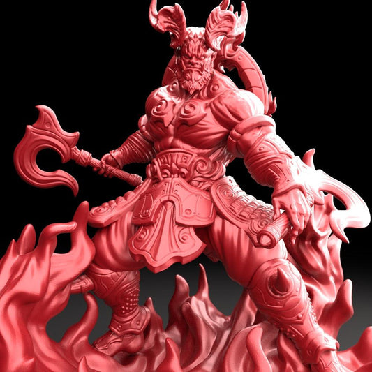 3D Printed Bestiary Vol. 5 Nafarrate Kagutsuchi - 32mm Ragnarok D&D - 3D Printing Boss 
