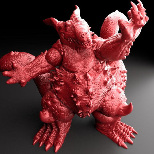 3D Printed Bestiary Vol. 5 Nafarrate Kaiju - 32mm Ragnarok D&D - 3D Printing Boss 