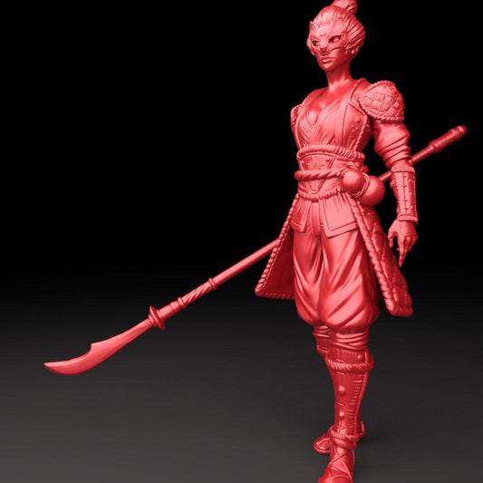 3D Printed Bestiary Vol. 5 Nafarrate - Lightweight Samurai 32mm Ragnarok D&D - 3D Printing Boss 