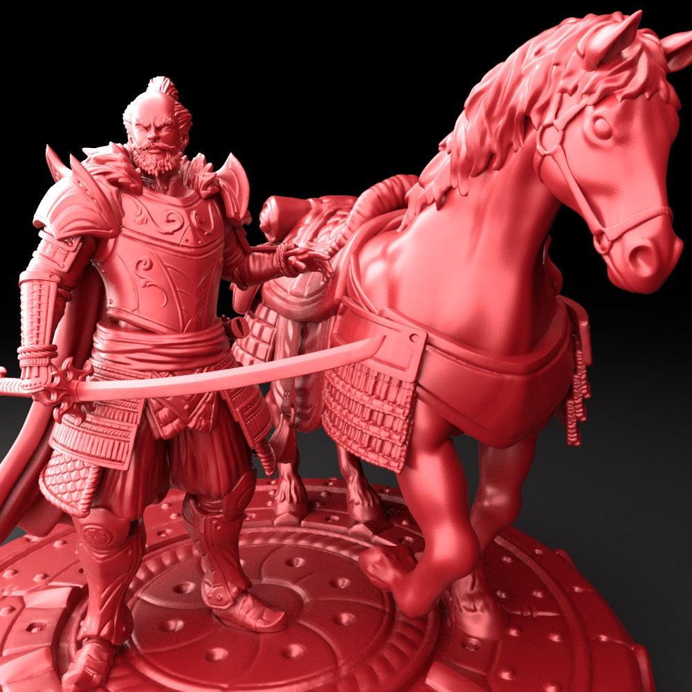 3D Printed Bestiary Vol. 5 Nafarrate - Oda Nobunaga 32mm Ragnarok D&D - 3D Printing Boss 