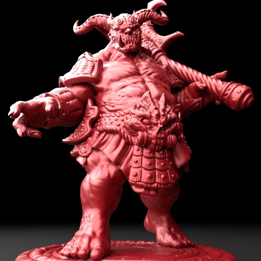 3D Printed Bestiary Vol. 5 Nafarrate - Oni Ogre 32mm Ragnarok D&D - 3D Printing Boss 