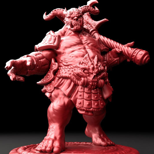 3D Printed Bestiary Vol. 5 Nafarrate - Oni Ogre 32mm Ragnarok D&D - 3D Printing Boss 