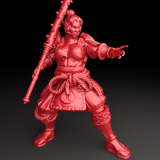 3D Printed Bestiary Vol. 5 Nafarrate - Raider Samurai 32mm Ragnarok D&D - 3D Printing Boss 