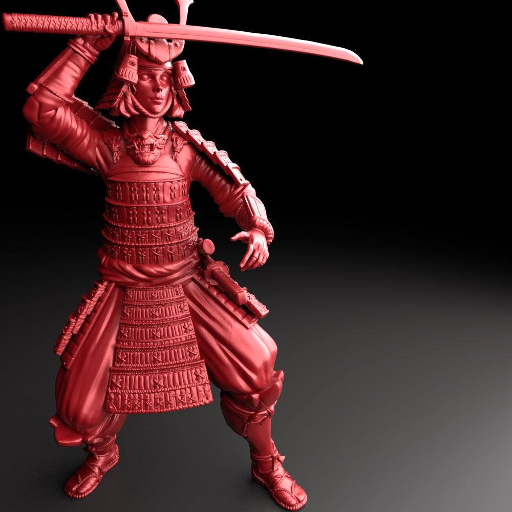 3D Printed Bestiary Vol. 5 Nafarrate - Samurai 32mm Ragnarok D&D - 3D Printing Boss 