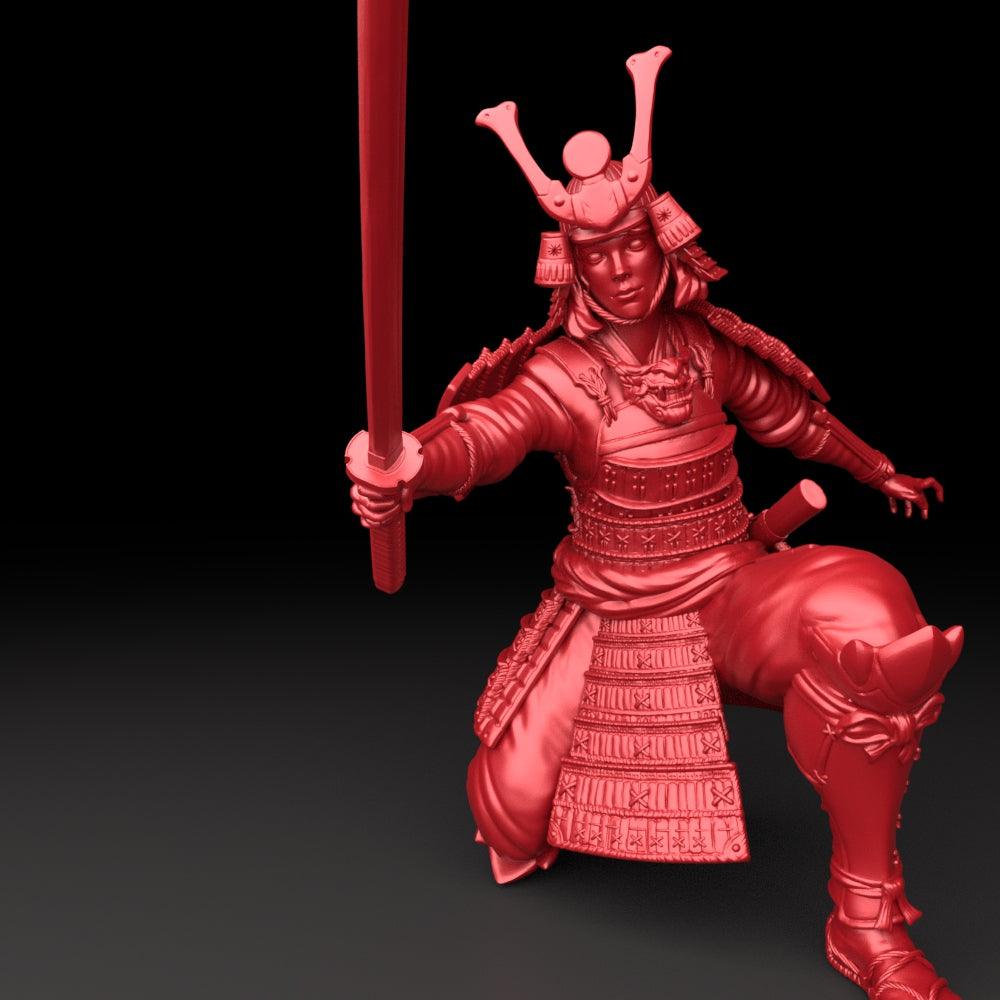 3D Printed Bestiary Vol. 5 Nafarrate - Samurai 32mm Ragnarok D&D - 3D Printing Boss 