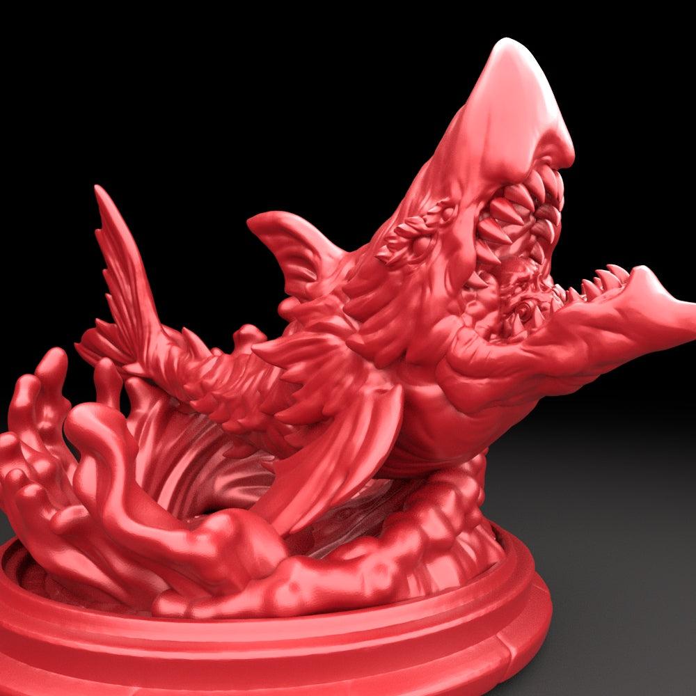 3D Printed Bestiary Vol. 5 Nafarrate - Sanbi No Isonade Shark 32mm Ragnarok D&D - 3D Printing Boss 