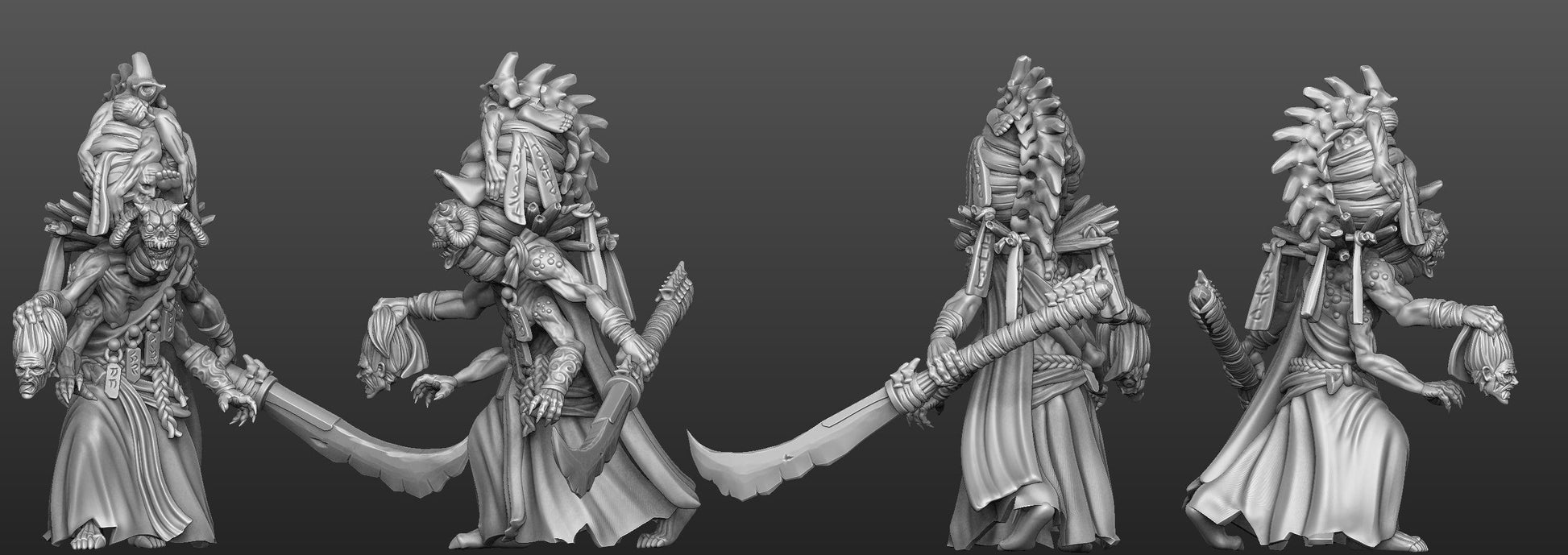 3D Printed Bestiary Vol. 5 Nafarrate - Shinigami 32mm Ragnarok D&D - 3D Printing Boss 