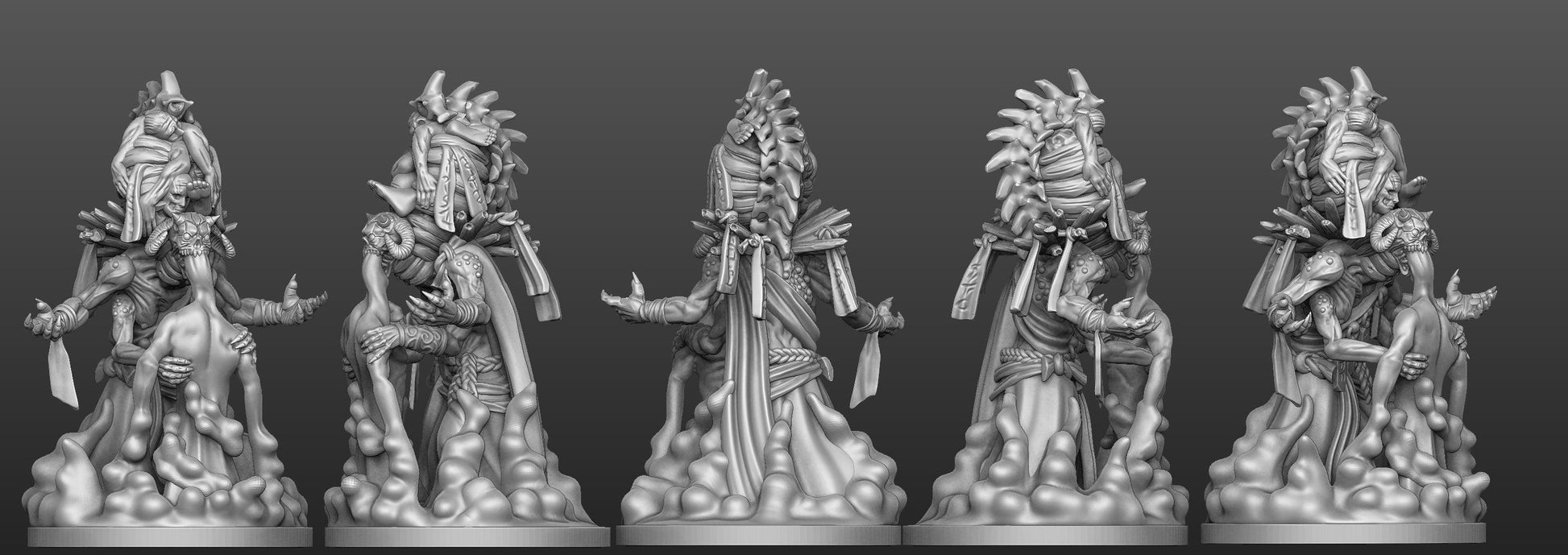 3D Printed Bestiary Vol. 5 Nafarrate - Shinigami 32mm Ragnarok D&D - 3D Printing Boss 