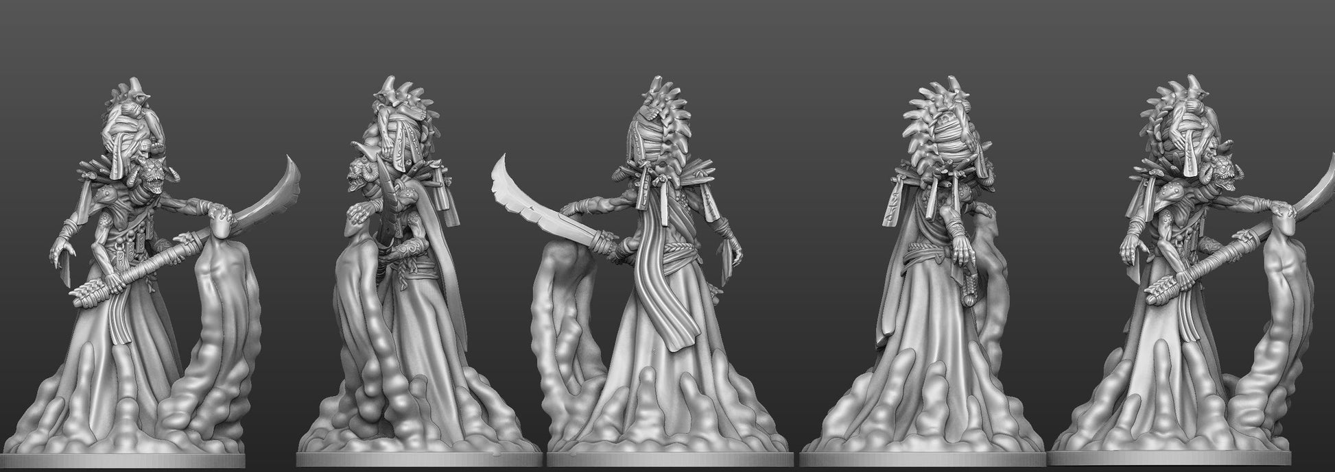 3D Printed Bestiary Vol. 5 Nafarrate - Shinigami 32mm Ragnarok D&D - 3D Printing Boss 