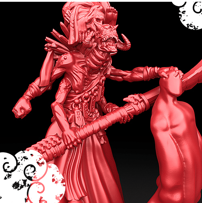 3D Printed Bestiary Vol. 5 Nafarrate - Shinigami 32mm Ragnarok D&D - 3D Printing Boss 