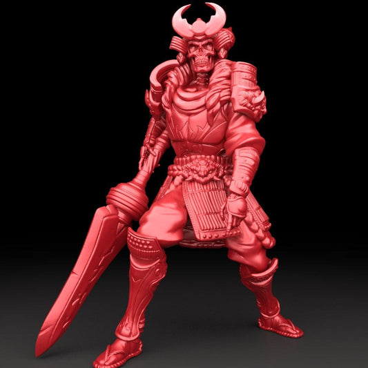 3D Printed Bestiary Vol. 5 Nafarrate - Skeleton Samurai 32mm Ragnarok D&D - 3D Printing Boss 