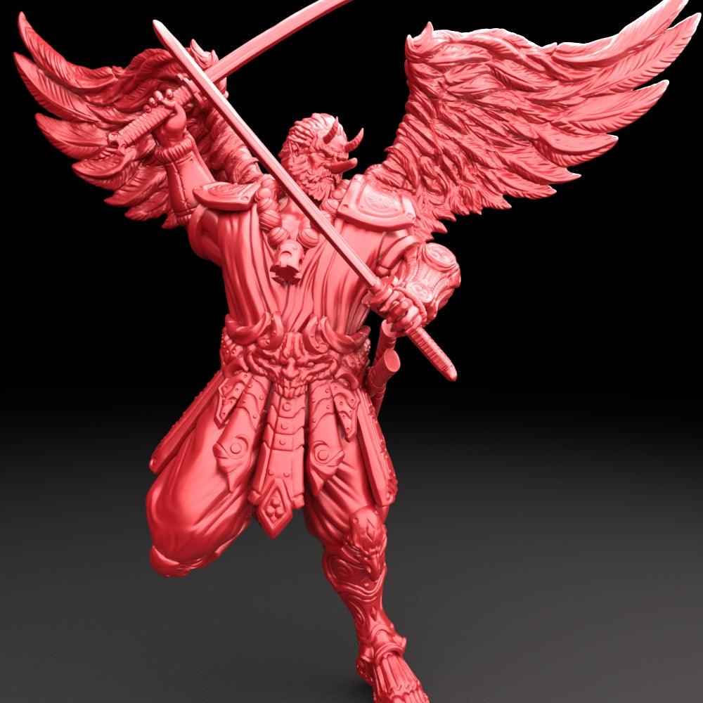 3D Printed Bestiary Vol. 5 Nafarrate - Tengu 32mm Ragnarok D&D - 3D Printing Boss 