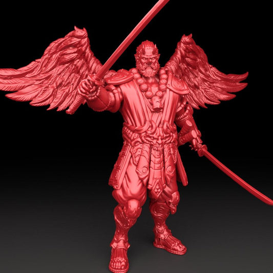 3D Printed Bestiary Vol. 5 Nafarrate - Tengu 32mm Ragnarok D&D - 3D Printing Boss 