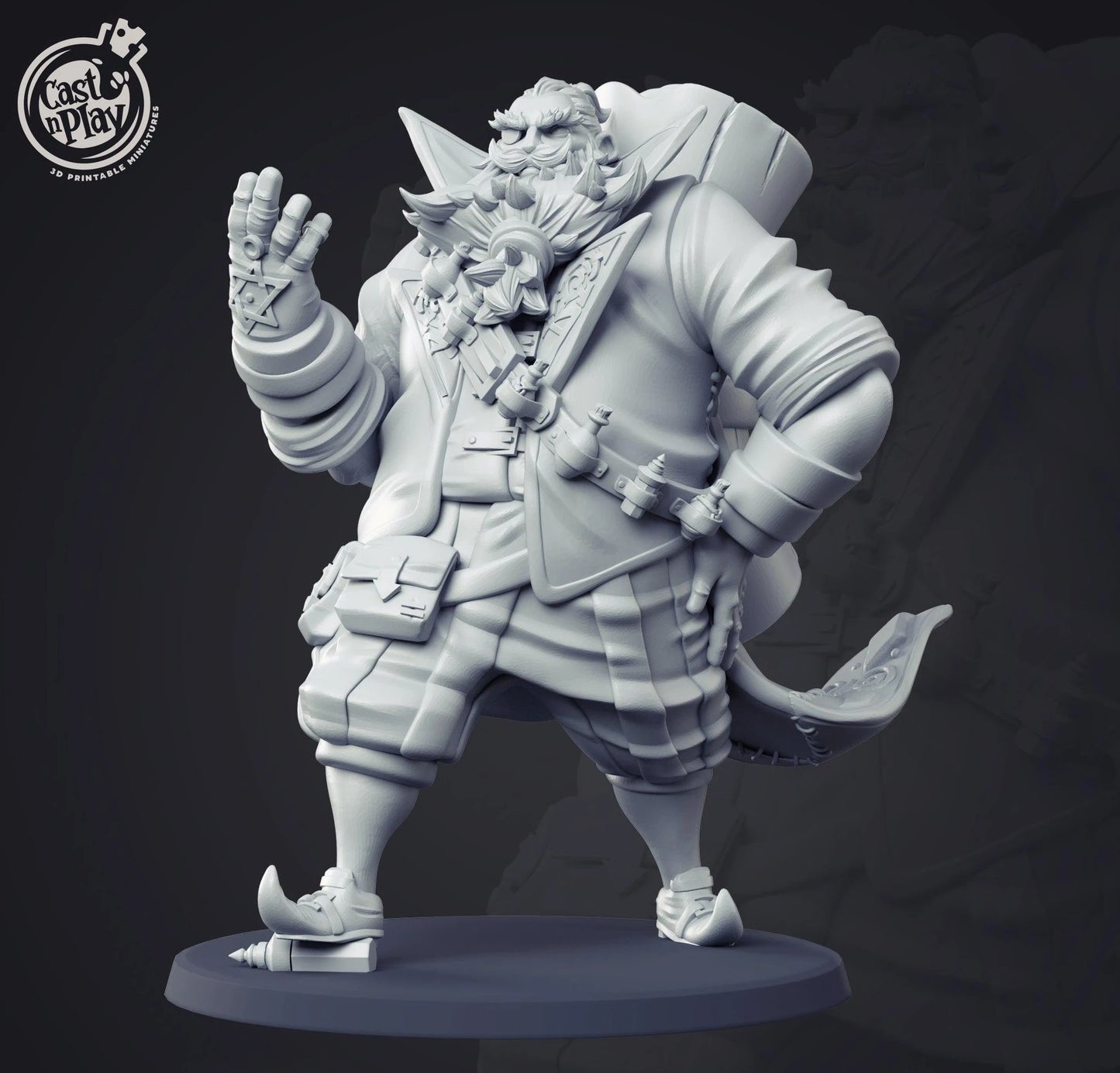3D Printed Cast n Play Alchemist 28mm 32mm D&D - 3D Printing Boss 