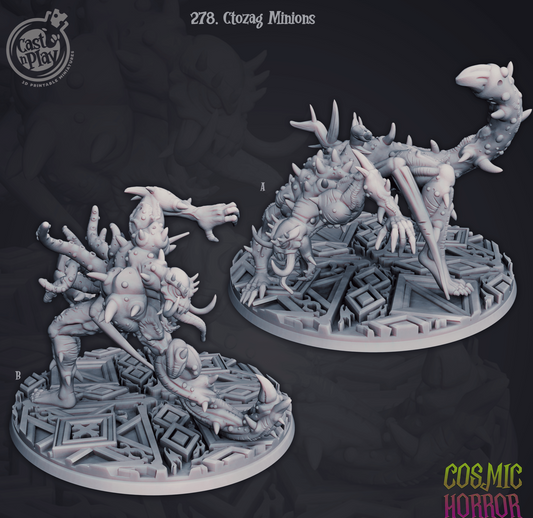 3D Printed Cast n Play Ctozag Minions Cosmic Horrors 28mm 32mm D&D - 3D Printing Boss 