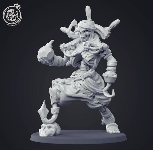 3D Printed Cast n Play Cursed Pirate Crew 28mm 32mm D&D - 3D Printing Boss 