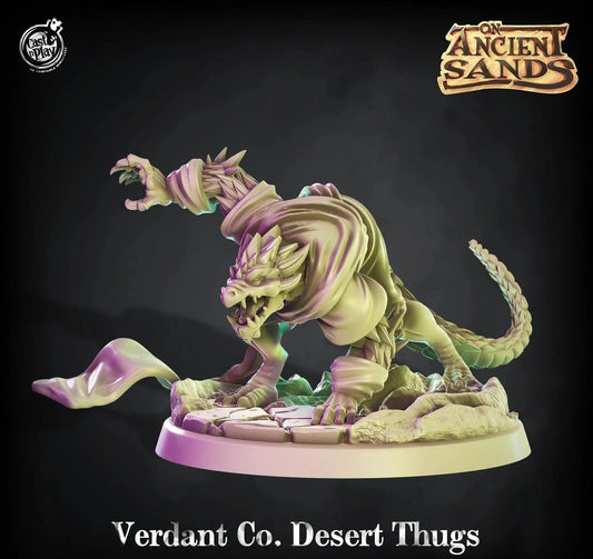 3D Printed Cast n Play Dragon Verdant Desert Thug On Ancient Sands 28mm 32mm D&D - 3D Printing Boss 